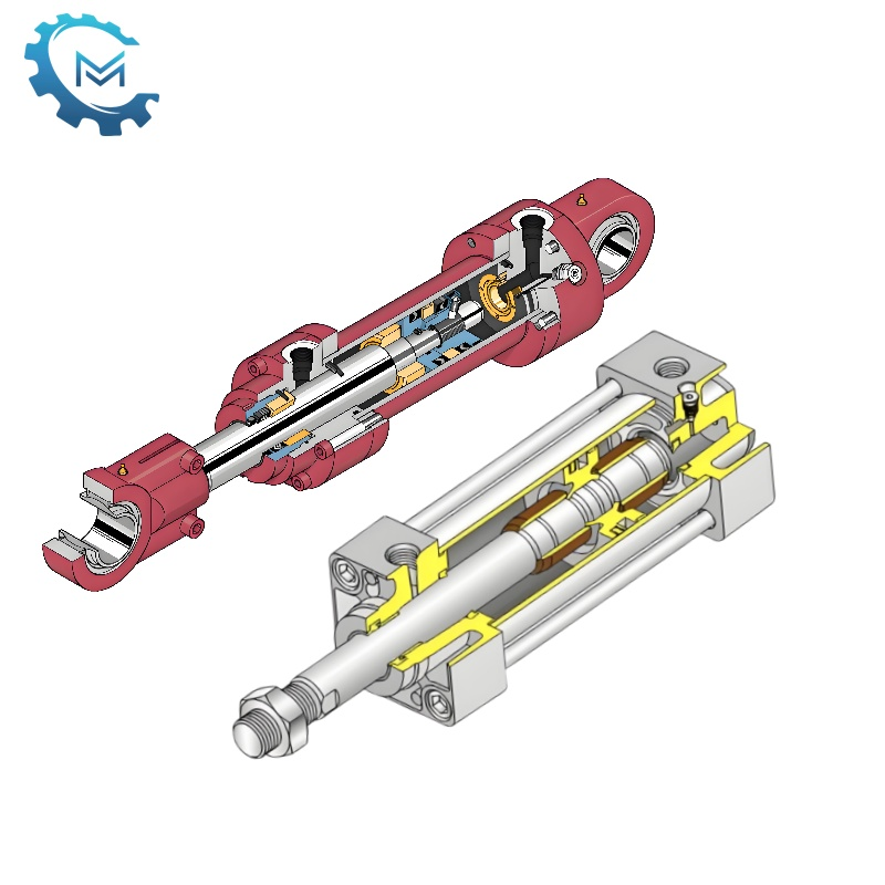 Hvad er forskellene mellem hydrauliske cylindre og pneumatiske cylindre?